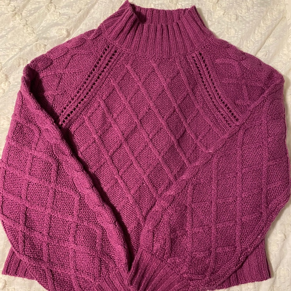 NEW WITH TAGS Purple AE turtleneck sweater